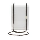 Image 3 of Glass bead necklace/saucer with gold clasp; Antique/vintage | 116 cm