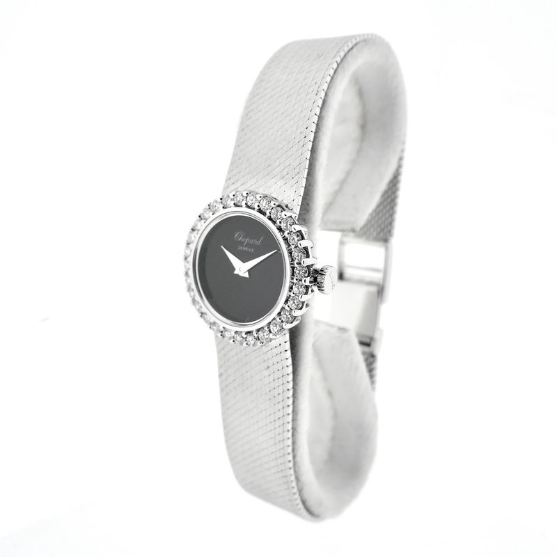 Image 3 of Chopard Geneva Cocktail Watch 2795/1; Vintage 18k white gold women's watch with diamonds