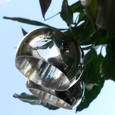 Silver fantasy slave bracelet | Ø 62 mm Image 2 of Silver fantasy slave bracelet | Ø 62 mm