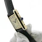 Image 9 of Cartier Tank Vermeil 3 096505; Vintage mechanisch dames horloge