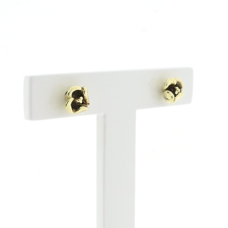 Image 4 of Golden rose stud earrings