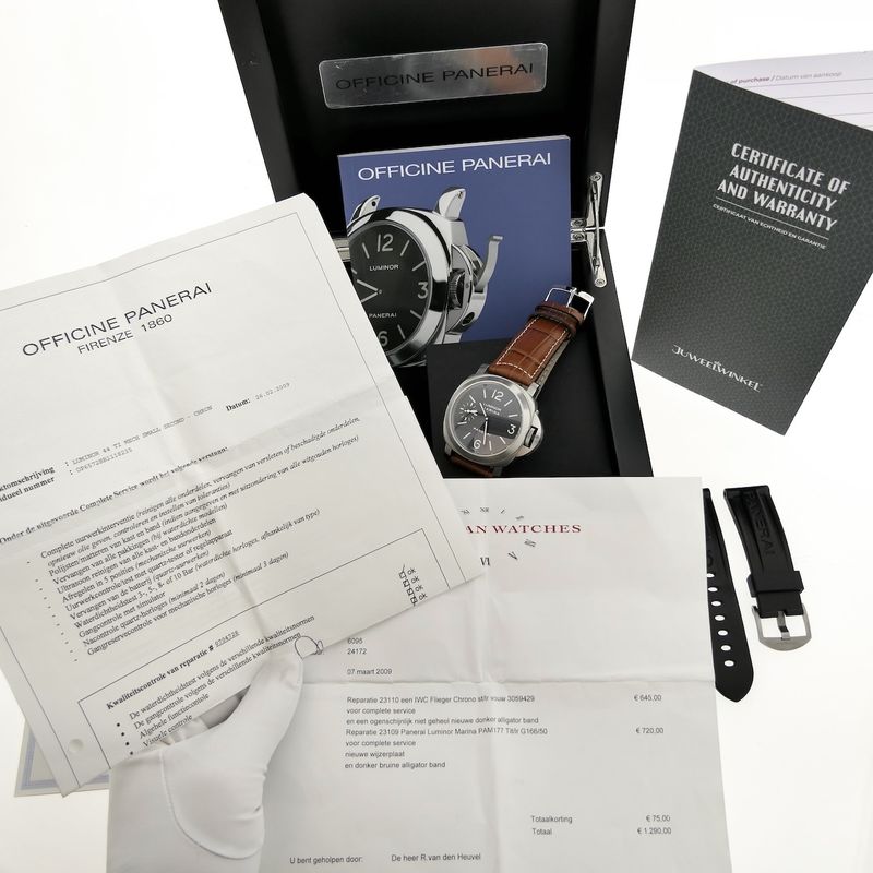 Image 15 of Panerai Luminor Marina Titanium PAM00177; Mechanical men's watch