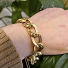 Image 9 of 18 carat gold gourmet link bracelet