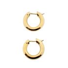 Image 3 of Gold wide earrings | Ø 17.5 mm