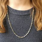 Image 7 of Two-tone gold link chain | 65 cm
