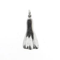 Silver pendant; Snorkel fin