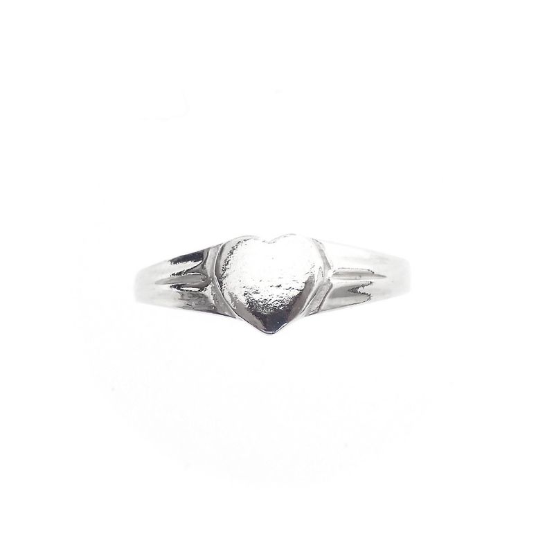 Image 3 of Silver children's ring with heart
