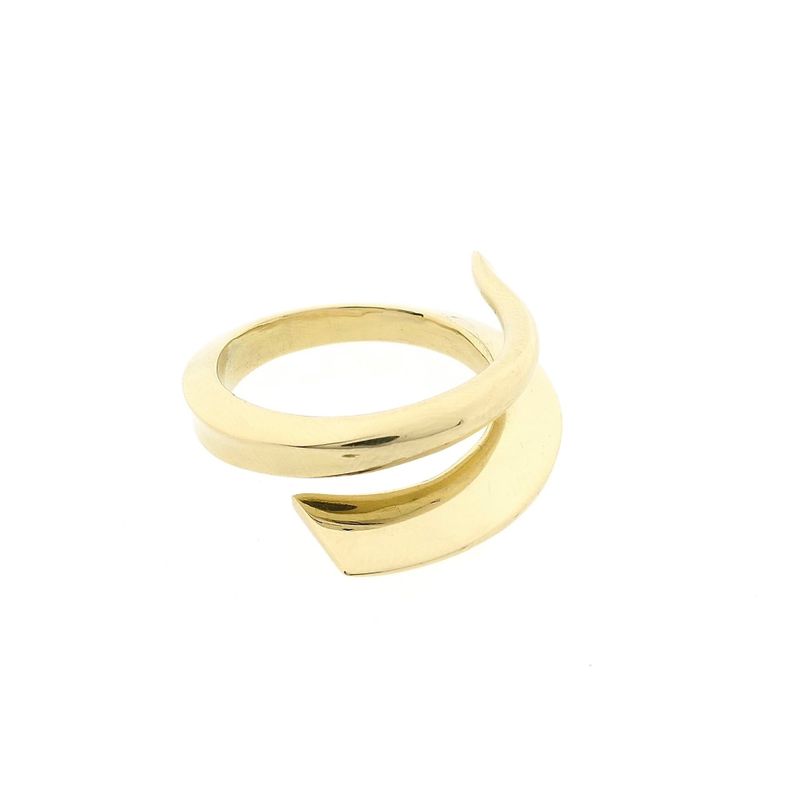 Image 4 of Solid Gold Ring with Organic Design