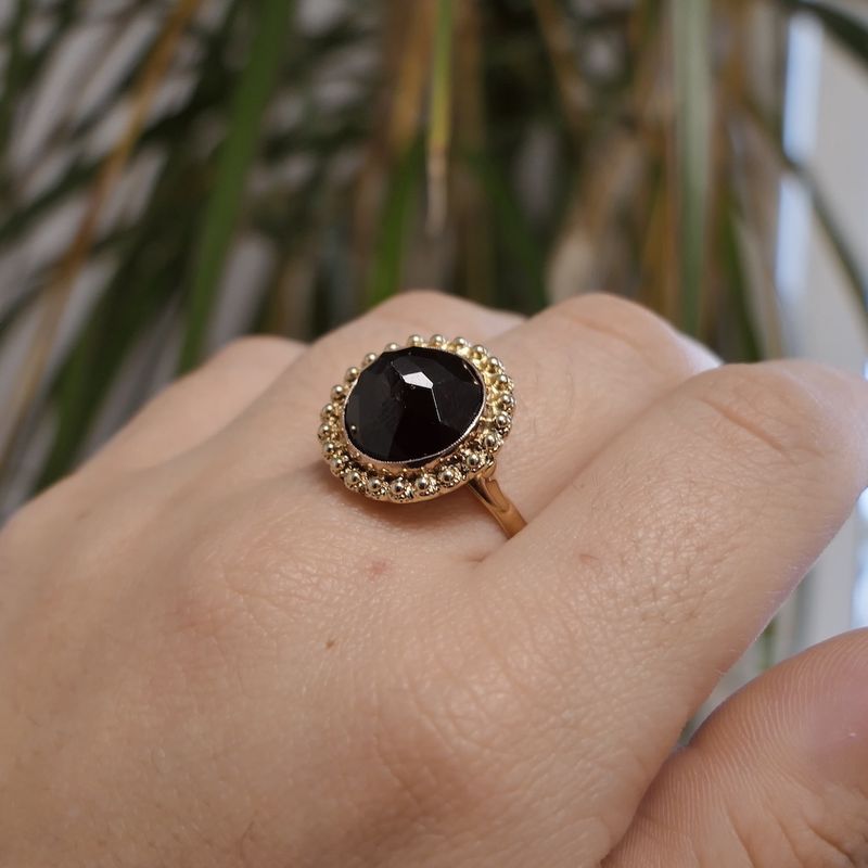 Image 4 of Gold ring with garnet | Vintage