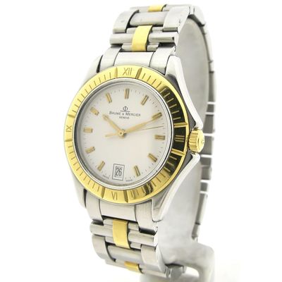 Image 2 of Baume & Mercier Malibu MV045045; Vintage bi-color men's watch