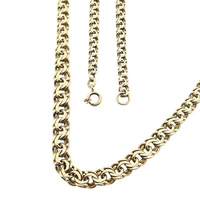 8 karaat Platte Prince of Wales schakelketting | 43 cm Afbeelding 1 van 8 karaat Platte Prince of Wales schakelketting | 43 cm