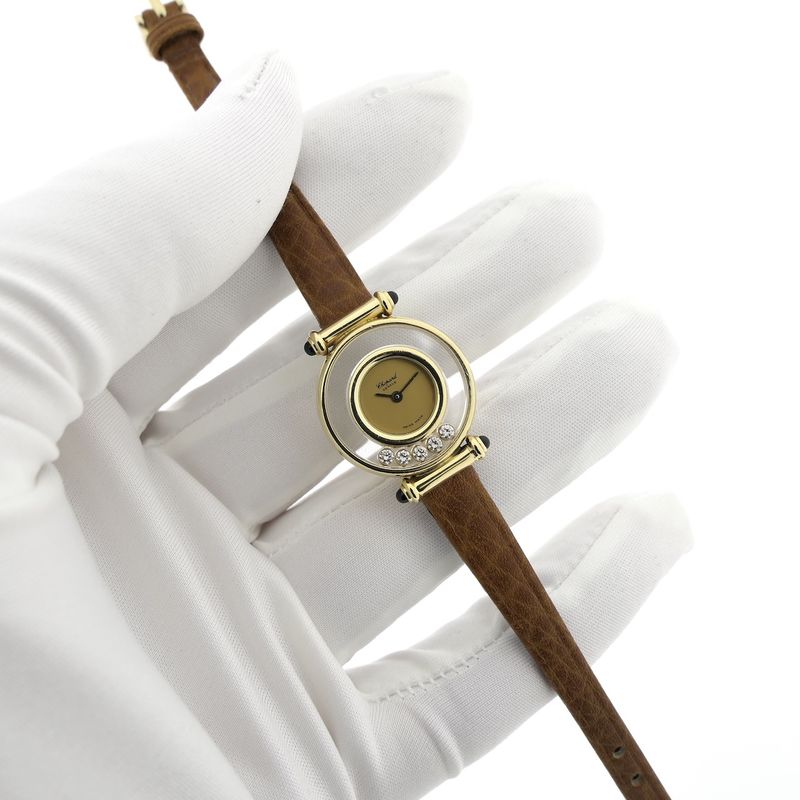 Image 5 of Chopard Happy Diamonds 4112; 18k gold women's watch with diamonds