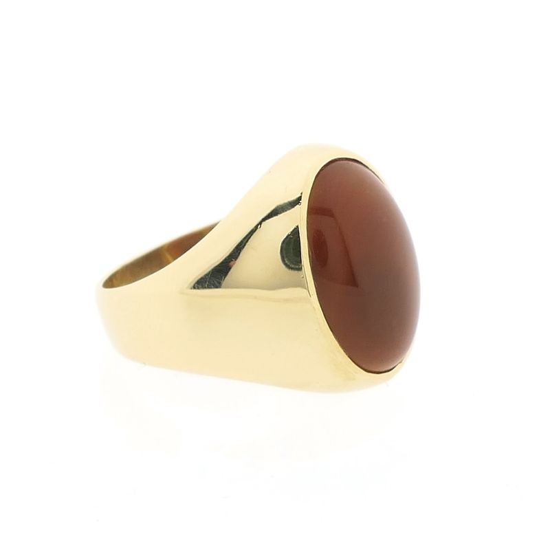 Image 5 of Gold men's ring with sardine