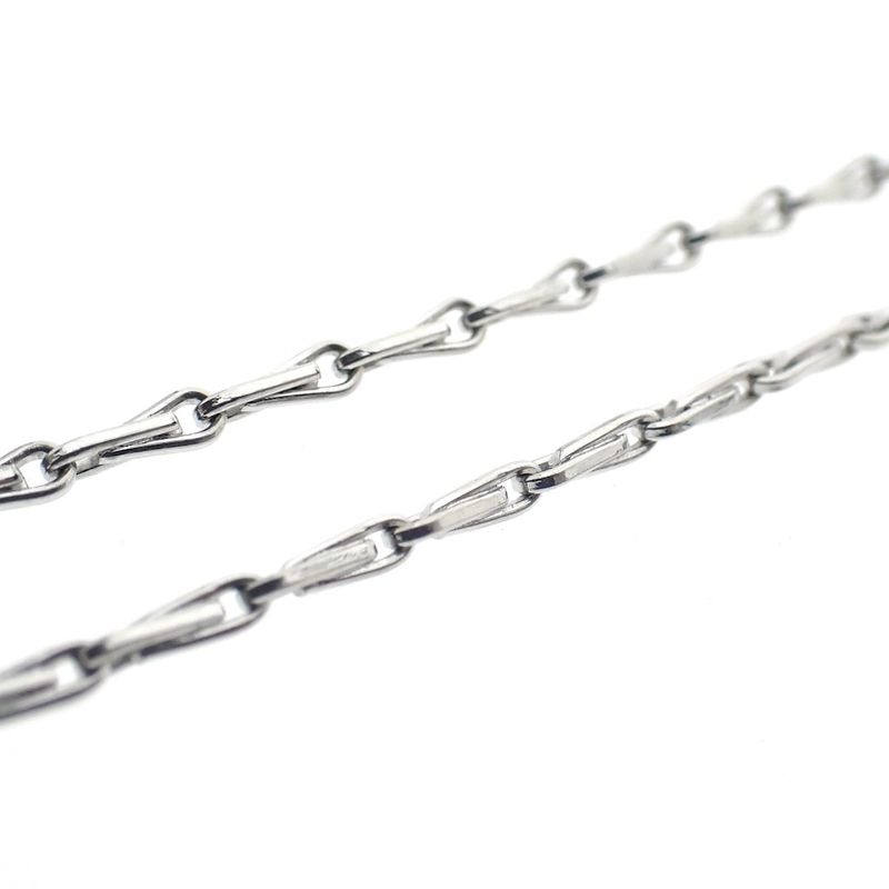 Image 5 of 18K white gold fantasy link chain | 52.5 cm