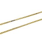 Image 6 of Golden Venetian link chain with flowers | 40 cm