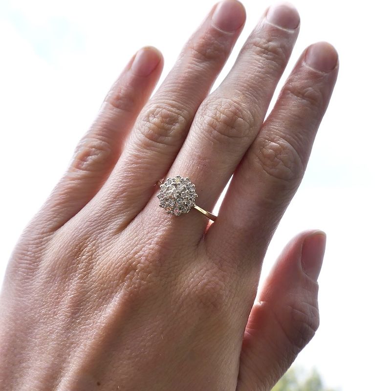 Image 6 of Gold cocktail ring with diamond | 0.60 ct.