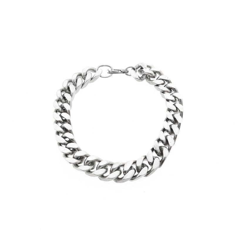 Image 3 of Silver Gourmet Chain Bracelet