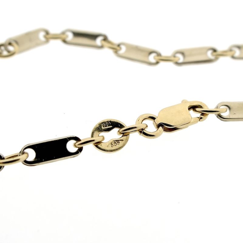 Image 5 of Two-tone gold fantasy link bracelet