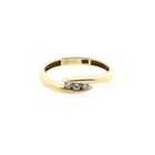 Image 3 of Gold Ring with Zirconia; 14 Karat; Size 17.25