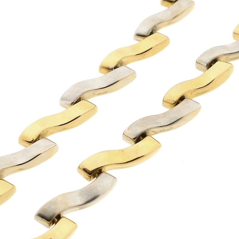 Image 5 of 18K Bicolor Gold Fantasy Link Necklace | 40.5 cm