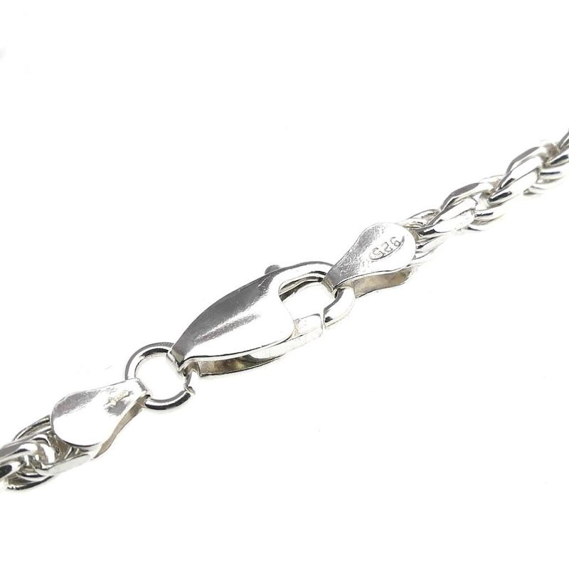 Image 4 of Silver twisted link chain