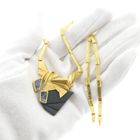 Image 5 of Gold Limited Edition Lapponia necklace with triplet opal and onyx