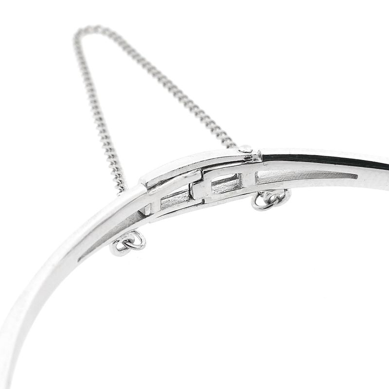 Afbeelding 9 van Witgouden slavenarmband met diamanten; 0,17 ct. 