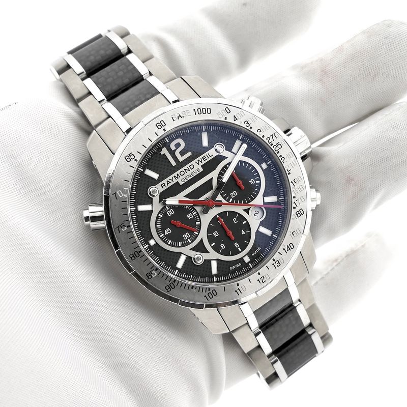 Image 7 of Raymond Weil Nabucco Titanium 7800-TCF-05207; Automatic chronograph men's watch