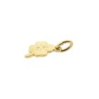 Image 5 of Gold four-leaf clover charm