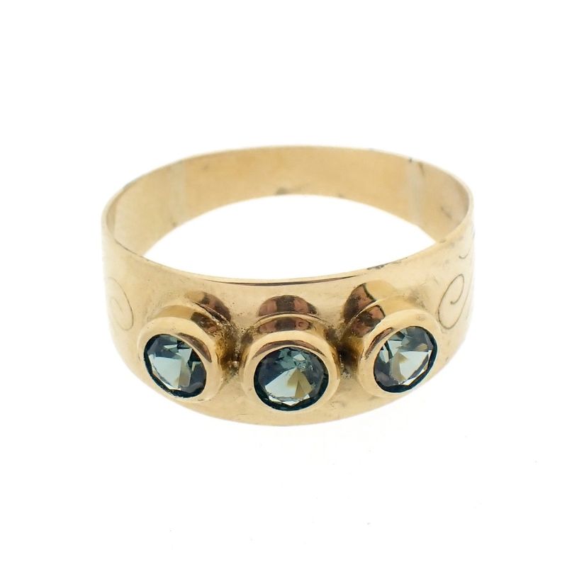 Image 5 of Gold ring with tourmaline