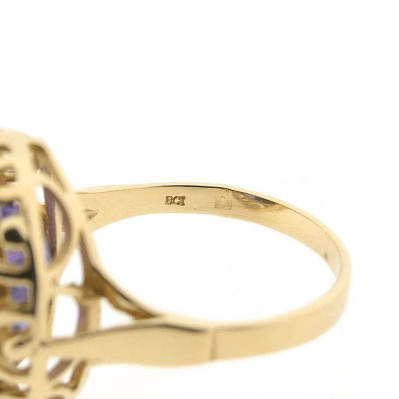 Image 9 of Gold ring with amethyst | Vintage