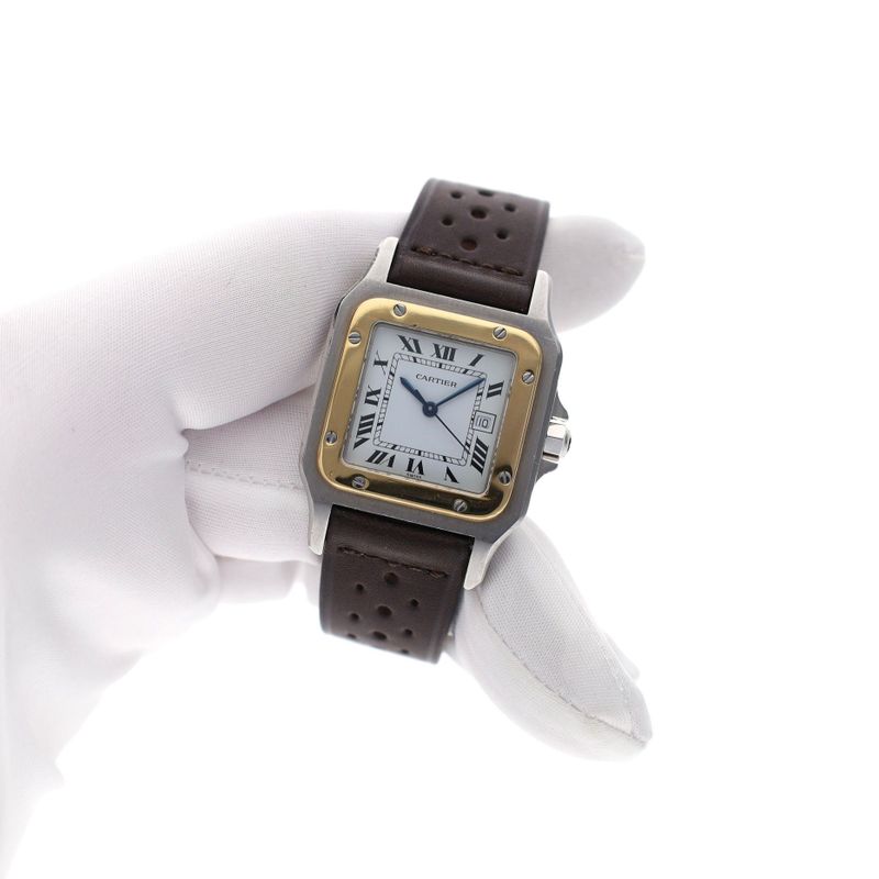 Image 5 of Cartier Santos Carree 2961; Bi-Colour Automatic Watch