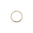 Image 5 of Tricolor gold twisted sliding ring