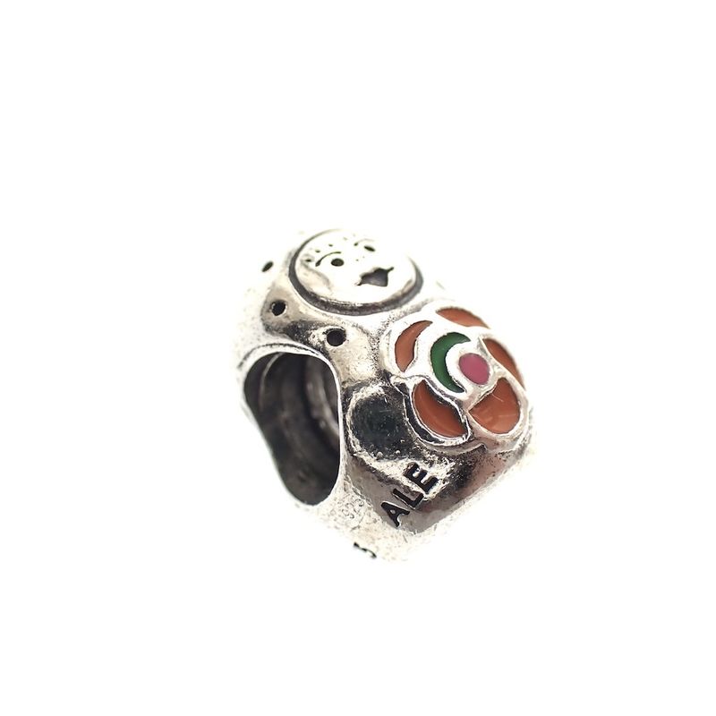 Image 3 of Pandora charm; Silver; Matryoshka