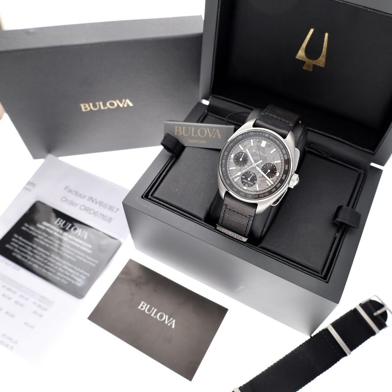 Image 17 of Bulova Lunar Pilot Meteorite Limited Edition 96A312; Chronograph men's watch
