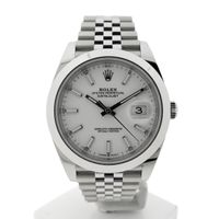 Rolex Datejust 41mm 'White Stick Dial' 126300; Automatic men's watch