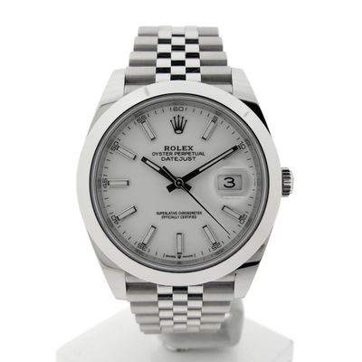 Image 1 of Rolex Datejust 41mm 'White Stick Dial' 126300; Automatic men's watch