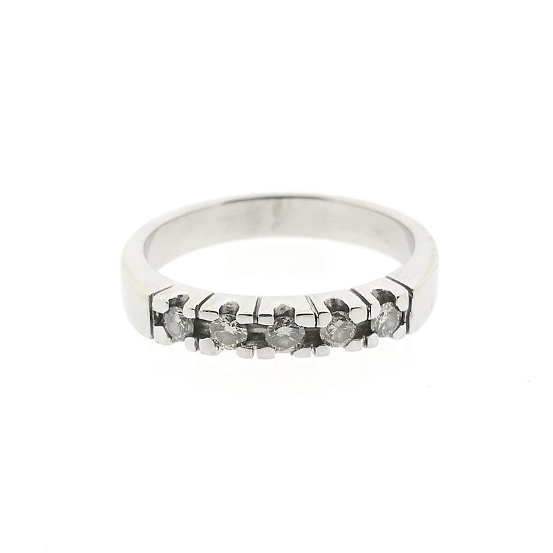 Image 3 of White gold ring with diamond | 0.25 ct.