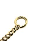 Image 8 of Gold flat gourmet link chain | 60 cm