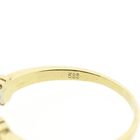 Image 5 of Two-tone gold ring with ruby ​​and diamond; 0.02 ct.