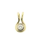 Image 1 of Gold pendant with diamond | 0.18 ct.