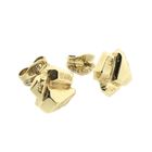 Image 4 of Gold stud earrings; Scandinavian design