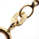 Image 9 of Gold thin gourmet link necklace | 46 cm