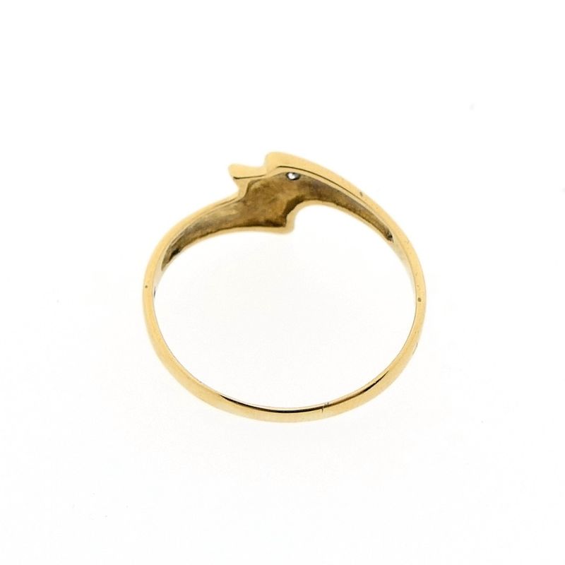 Image 7 of Gold ring with diamond 0.01 ct.