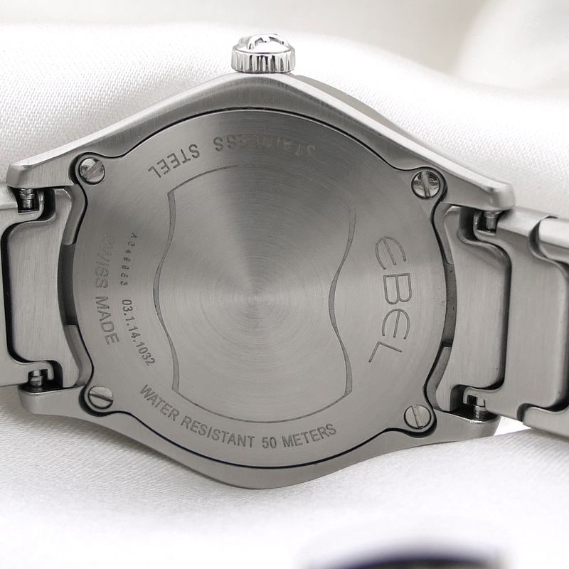 Image 15 of Ebel Wave Lady; Women's watch with mother-of-pearl dial and diamonds