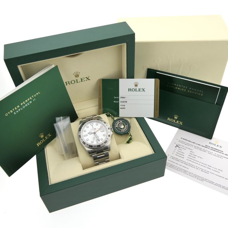 Image 18 of Rolex Explorer II 42mm 'Polar' 216570; Automatic men's watch