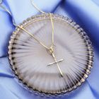 Image 2 of Gold pendant of a cross