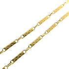 Image 5 of Gold link chain with bars