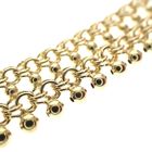 Image 7 of Vintage gold gallery wire link necklace