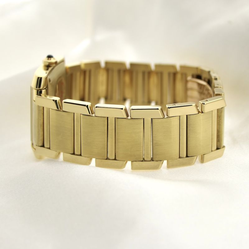 Image 11 of Cartier Tank Française 'Large' 1840; Automatic 18k gold watch